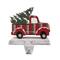 Glitzhome® Red Truck Stocking Holder Set
